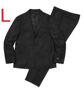 Supreme 22SS Tartan Wool Suit Lサイズ ブラック 新品 未使用 シュプリーム タータン ウール スーツ 黒 春夏 2022