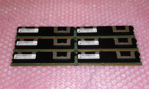 中古メモリー Micron PC3-8500R 24GB(4GB×6枚)