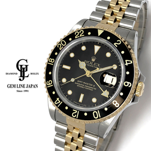 ロレックス GMTマスターII 16713 E番 ジュビリーブレス YG/SS ブラック メンズ 自動巻 腕時計