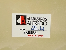 オブジェ 未使用 保管品 ALABASTROS ALFREDO アラバスタ 彫刻 スペイン製 インテリア 像 円盤投げ DISCOBOLO / 2454在★2_画像8