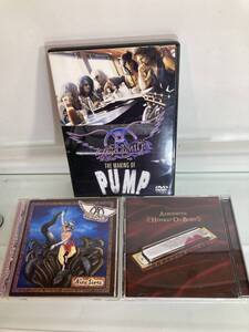 現状品　AEROSMITH　エアロスミス　DVD　CD　3枚セット　中古品　