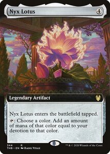 MTG ■無/英語版■ 《ニクスの睡蓮/Nyx Lotus》★拡張アートFOIL★ テーロス還魂記 THB