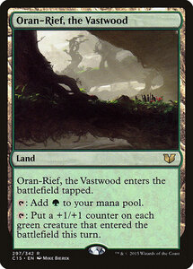 MTG ■土地/英語版■ 《巨森、オラン＝リーフ/Oran-Rief, the Vastwood》統率者2015 C15