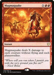 MTG ■赤/英語版■ 《溶岩震/Magmaquake》統率者2019 C19