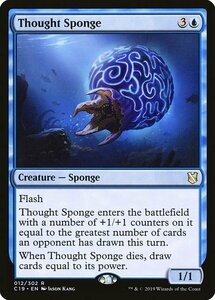 MTG ■青/英語版■ 《思考スポンジ/Thought Sponge》統率者2019 C19