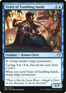 MTG ■青/英語版■ 《砂時計の侍臣/Vizier of Tumbling Sands》統率者2020 C20