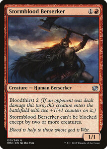 MTG ■赤/英語版■ 《嵐血の狂戦士/Stormblood Berserker》★FOIL★ モダンマスターズ2015 MM2