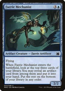 MTG ■青/英語版■ 《フェアリーの機械論者/Faerie Mechanist》★FOIL★ モダンマスターズ2015 MM2