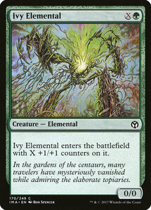 MTG ■緑/英語版■ 《キヅタの精霊/Ivy Elemental》★FOIL★ アイコニックマスターズ IMA