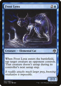 MTG ■青/英語版■ 《霜のオオヤマネコ/Frost Lynx》★FOIL★ アイコニックマスターズ IMA