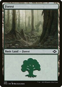 MTG ■土地/英語版■ 《森/Forest》★エッチングFOIL★モダンホライゾン２ MH2