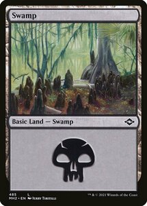 MTG ■土地/英語版■ 《沼/Swamp》★エッチングFOIL★モダンホライゾン２ MH2