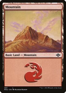 MTG ■土地/英語版■ 《山/Mountain》★エッチングFOIL★モダンホライゾン２ MH2