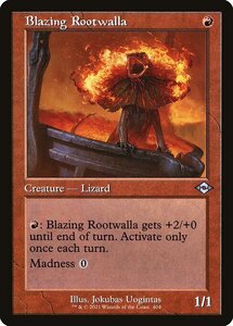 MTG ■赤/英語版■ 《猛火のルートワラ/Blazing Rootwalla》★旧枠FOIL★モダンホライゾン２ MH2