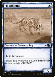 MTG ■青/英語版■ 《氾濫犬/Floodhound》★スケッチFOIL★モダンホライゾン２ MH2