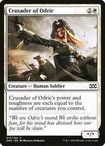 MTG ■白/英語版■ 《オドリックの十字軍/Crusader of Odric》★FOIL★ ダブルマスターズ 2XM