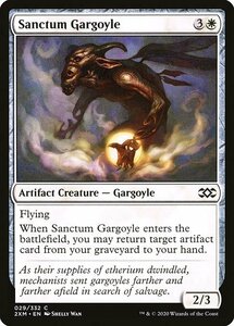 MTG ■白/英語版■ 《聖域のガーゴイル/Sanctum Gargoyle》★FOIL★ ダブルマスターズ 2XM