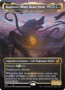 MTG ■金/英語版■ 《植獣形態、ビオランテ/Biollante, Plant Beast Form》★ショーケースFOIL★ イコリア:巨獣の棲処 IKO