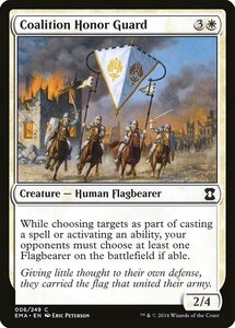 MTG ■白/英語版■ 《連合儀仗兵/Coalition Honor Guard》★FOIL★ エターナルマスターズ EMA