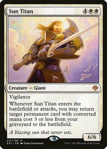 MTG ■白/英語版■《太陽のタイタン/Sun Titan》Archenemy:Nicol Bolas E01