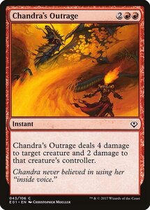 MTG ■赤/英語版■《チャンドラの憤慨/Chandra's Outrage》Archenemy:Nicol Bolas E01