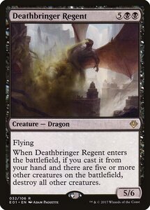 MTG ■黒/英語版■《死致の執政/Deathbringer Regent》Archenemy:Nicol Bolas E01