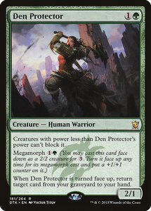 MTG ■緑/英語版■《棲み家の防御者/Den Protector》タルキール龍紀伝 DTK