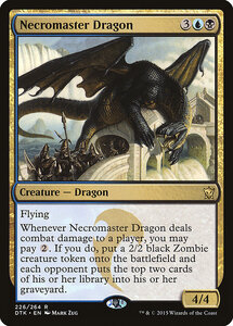 MTG ■金/英語版■《屍術使いのドラゴン/Necromaster Dragon》タルキール龍紀伝 DTK