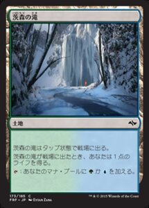 MTG ■土地/日本語版■《茨森の滝/Thornwood Falls》 運命再編 FRF