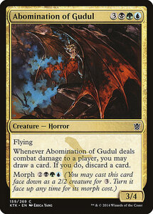 MTG ■金/英語版■《グドゥルの嫌悪者/Abomination of Gudul》 タルキール覇王譚 KTK