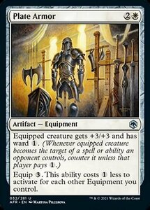 MTG ■白/英語版■ 《板金鎧/Plate Armor》フォーゴトン・レルム探訪　AFR