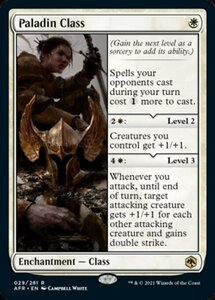 MTG ■白/英語版■ 《パラディン・クラス/Paladin Class》フォーゴトン・レルム探訪　AFR