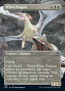 MTG ■白/英語版■ 《ホワイト・ドラゴン/White Dragon》▲拡張アート▲フォーゴトン・レルム探訪　AFR