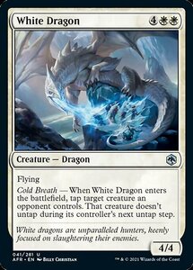 MTG ■白/英語版■ 《ホワイト・ドラゴン/White Dragon》フォーゴトン・レルム探訪　AFR