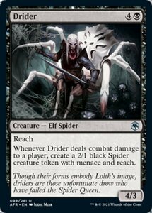 MTG ■黒/英語版■ 《ドライダー/Drider》フォーゴトン・レルム探訪　AFR