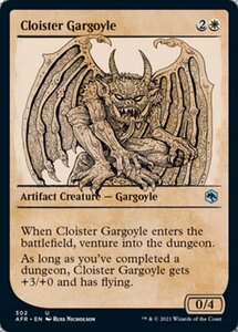 MTG ■白/英語版■ 《回廊のガーゴイル/Cloister Gargoyle》▲ショーケース▲フォーゴトン・レルム探訪　AFR