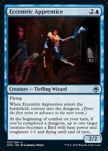 MTG ■青/英語版■ 《奇抜な弟子/Eccentric Apprentice》フォーゴトン・レルム探訪　AFR