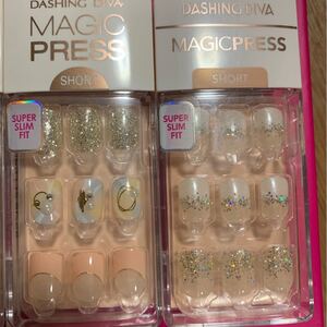 ダッシングディバ ネイルチップ マジックプレス ショート ネイルチップ ジェルネイル ハンドネイル