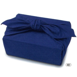 綿ブロードふろしき　四巾「紺」約126cm（テーブルクロスに利用可）　y036-053011