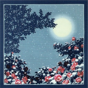 綿小ふろしき「日本の冬」約50cm（お弁当、ランチョンマットに）　y040-0544010