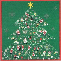 彩時記　小ふろしき「クリスマス」約50cm（お弁当、ランチョンマットに）y043-054406_画像1