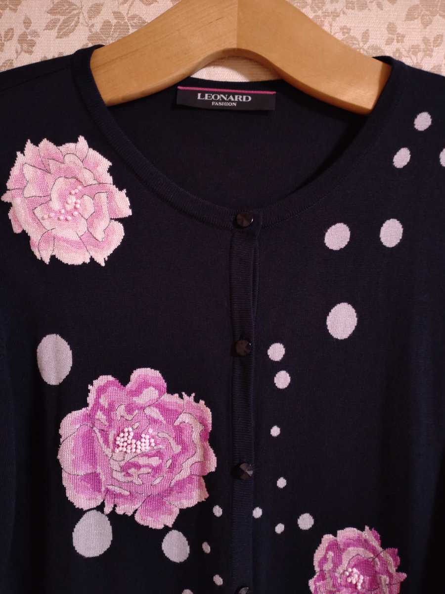 大きいサイズ レオナール LEONARD FASHION PARIS 美しいバラ www