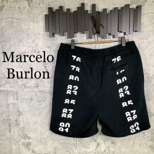 『Marcelo Burlon』マルセロバーロン (M) スウェットハーフパンツ