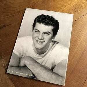 トニイ・カーチス　ブロマイド　TONY CURTIS 明星　付録　昭和レトロ　写真　古写真　トニー　カーティス　俳優　アンティーク　当時物