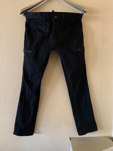 LOUNGE LIZARDl Lounge Lizard stretch Denim cargo pants black 1