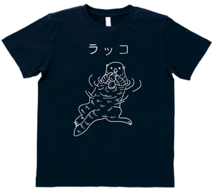 おもしろ　Tシャツ　ラッコ　ネイビー　MLサイズ　送料無料　ｈ457