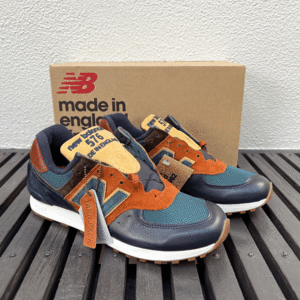 NB原宿店&公式オンラインストア限定 UK製 NEW BALANCE M576YP【MiUK YARD PACK】US7.5D 25.5cm レザー スエード ネイビー×ブラウン 紺/茶