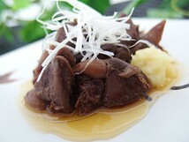 鮭の心臓 醤油煮80g×5個 珍しいさけの心臓を醤油、生姜などで味付けし缶詰にしました お酒の肴などに是非どうぞ。_画像3