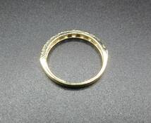 新品 18K 天然ダイヤモンドリング 0.5ct VS2 8号～結婚記念日ジュエリー 裏面文字彫りOKです ハーフエタニティ _画像5