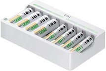 EBL 充電池充電器セット 急速充電器+単三電池（2800mAh*4）+単四電池（1100mAh*4）パック　LED搭載充電器　ス_画像7